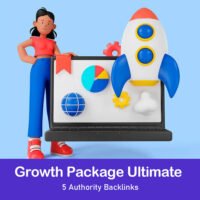 Growth Package Ultimate – 5 Authority Backlinks